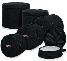 Gator GP-FUSION-100 Protechtor Standard Series 5 Piece 10mm Padded Fusion Drum Set Bag (Black)