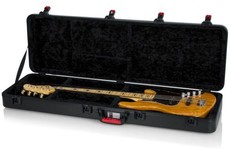 Gator GTSA-GTRBASS TSA Series ATA Molded Military Grade Polyethylene Bass Guitar Case with TSA Approved Latches (Black)
