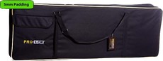 Pro-Lok PKB-5-61 5mm Padded 61-Key Keyboard Gig Bag (Black)