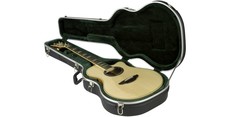 SKB Economy Series Thin-Line Molded Acoustic or Classical Guitar Hard Case (Black)