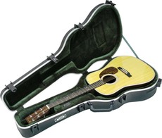 SKB Shaped Dreadnought Acoustic Guitar Case (Black)