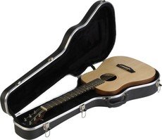 SKB Travel Acoustic Guitar Hard Case (Black)