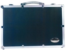 Warwick RC 23208 B RockCase 8 Microphone Flight Case (Black and Silver)