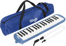 Stagg MELOSTA37 BL 37-Key Melodica with Gig Bag (Blue)