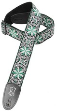 Levys M8HT-11 2 Inch Jacquard Guitar Strap (Green)