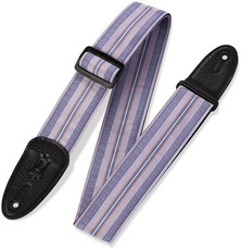 Levys M8HT-23 Print Series 2 Inch 60's Hootenanny Jacquard Weave Guitar Strap (Purple)