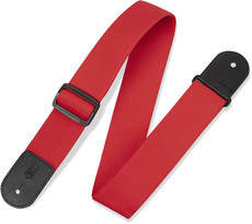 Levys M8POLY-RED Classic Series 2 Inch Polypropylene Guitar Strap with Polyester Ends (Red)