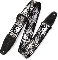 Levys MP-15 Print Series 2 Inch Polyester Guitar Strap (Tribal Ying Yang)