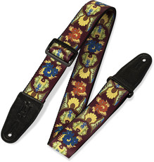 Levys MP-25 Print Series 2 Inch Polyester Guitar Strap with Printed Design (Floral)