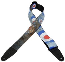 Levys MPD2-005 2 Inch Sublimation Printed Polyester Guitar Strap (Bull's-Eye)