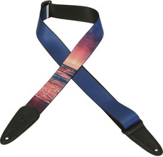 Levys MPDS2-010 2 Inch Sublimation Printed Picturesque Vistas Polyester Guitar Strap (Multicolour)