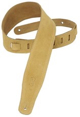 Levys MS26-TAN 2 1/2 Inch Hand-Brushed Suede Guitar Strap (Tan)