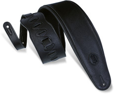 Levys MSSB2-4-BLK Signature Series 4.5 Inch Garment Leather Padded Bass Guitar Strap (Black)