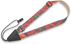 Levys MX23-004 1 Inch Natural Cork Paisley Ukulele Strap (Multicolour)