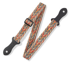 Levys MX23ALL-002 1 Inch Natural Cork Chevron Mandolin Strap (Multicolour)