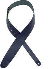 Planet Waves 2.5 Inch Basic Classic Leather Guitar Strap (Blue)