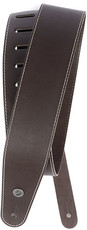 Planet Waves 25LS01-DX 2.5 Inch Classic Leather Instrument Strap with Contrast Stitch (Brown)