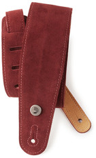 Planet Waves 25SS03-DX 2.5 Inch Suede Instrument Strap (Burgundy)