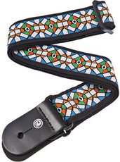 Planet Waves 50E02 2 Inch Woven Stained Glass Guitar Strap (Multi-Colour)