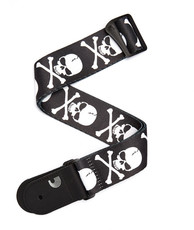 Planet Waves 50H01 Sublimation Printed Woven Instrument Strap (Skull and Cross)