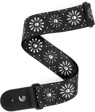 Planet Waves P20S1506 2 Inch Polyester Skull Burst Strap (Black and White)