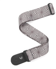 Planet Waves P20W1406 2 Inch Optical Art Guitar Strap (White)