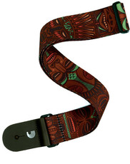 Planet Waves P20W1507 2 Inch Polyester African Mask Strap (Red Black and Green)