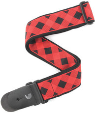 Planet Waves T20W1404 2 Inch Buffalo Check Red Guitar Strap (Red)