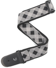 Planet Waves T20W1406 2 Inch Buffalo Check Guitar Strap (Grey)