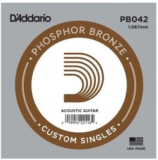 D'Addario .042 Phosphor Bronze Wound Single String