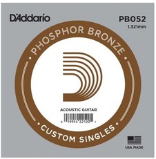 D'Addario .052 Phosphor Bronze Wound Single String