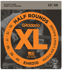 D'Addario EHR310 10-46 Half Round Regular Light Electric Guitar Strings