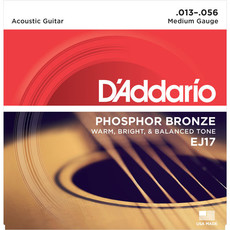 D'Addario EJ17 13-56 Phosphor Bronze Medium Acoustic Guitar Strings