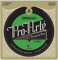 D'Addario EJ25C Pro-Arte Clear Nylon Composite Flamenco Nylon Classical Guitar Strings