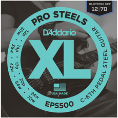 D'Addario EPS500 12-70 XL ProSteels C-6th Pedal Steel Guitar Strings