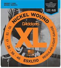 D'Addario ESXL110 10-46 Nickel Wound Regular Light Double Ball-End Electric Guitar Strings