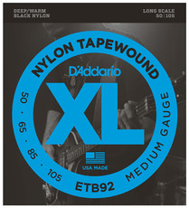 D'Addario ETB92 50-105 Tapewound Bass Medium Long Scale 4 String Bass Guitar Strings