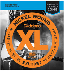 D'Addario EXL110BT 10-46 XL Nickel Wound Balanced Tension Regular Light Electric Guitar Strings