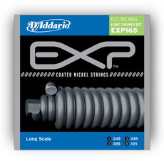 D'Addario EXP165 45-105 Coated Nickel Wound Bass Light Top Medium Bottom Long Scale 4 String Bass Guitar