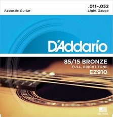 D'Addario EZ910 11-52 85/15 Bronze Light Acoustic Guitar Strings