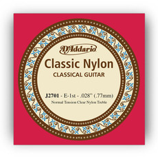 D'Addario J2701 Student Nylon Normal Tension Nylon Clear 1st String