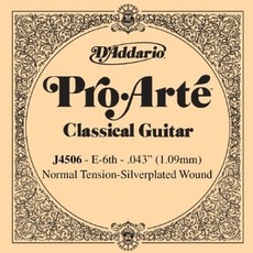 D'Addario J4506 80/20 Bronze Pro-Arte Normal Tension Bronze Wound 6th String