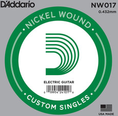 D'Addario NW017 .017 XL Nickel Wound Single String