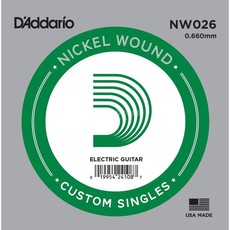 D'Addario NW026 .026 XL Nickel Wound Single String