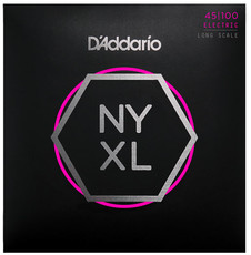 D'Addario NYXL45100 45-100 NYXL Super Regular Light Long Scale 4 String Bass Guitar Strings