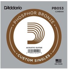 D'Addario PB053 .053 Single Phosphor Bronze Wound Single String