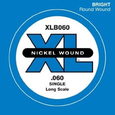 D'Addario XLB060 .060 XL Nickel Wound Long Scale Single Bass Guitar String