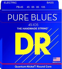 DR PB-45 Pure Blues Series 45-105 Medium Quantum-Nickel Bass Guitar Strings