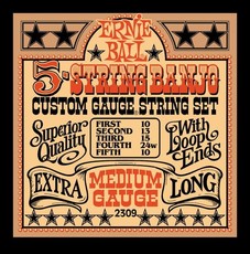 Ernie Ball 10-24 5 String Medium Stainless Steel Loop End Banjo String