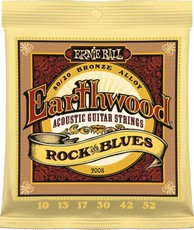 Ernie Ball 2008 Earthwood Rock and Blues 80/20 Bronze Acoustic Guitar Strings with Plain G